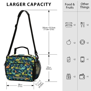 Bolsa de Almuerzo Infantil con Estampado de Dinosaurios, Personalizada, Reutilizable, Térmica y Aislada, para Picnic al Aire Libre, Venta Caliente - Product Image 3