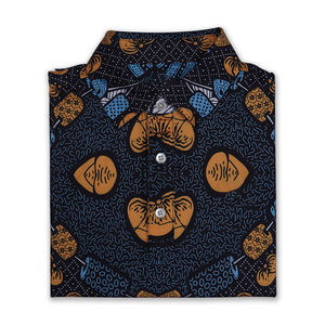 ODM Golf de luxe pour hommes pour polos haute qualité Polyester Spandex Slim Fit respirant partout imprimé numérique T-shirts pour hommes - Product Image 4