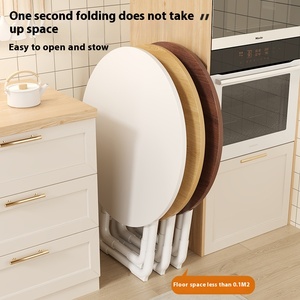 Phong Cách Hiện Đại Gấp Hình Chữ Nhật Bàn Ăn Đơn Giản Cho Thuê Nhà Căn Hộ Nhỏ Hộ Gia Đình Di Chuyển Cho Gia Đình Ngoài Trời Tập Hợp - Product Image 2