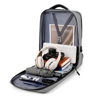 Sac à dos pour ordinateur portable 17,3 pouces, imperméable, en Oxford, pour hommes, voyage d'affaires, sac d'ordinateur, sac d'étudiant, mochila, sac à dos scolaire à fermeture éclair