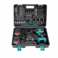 Set Kunci Impack Tanpa Kabel 21V Brushless, Baja Paduan Krom-Vanadium, Kotak Keras, Perkakas Listrik Tugas Berat untuk Pekerjaan Kayu