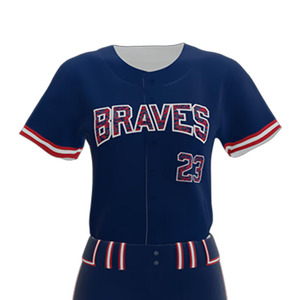 Ensemble d'uniformes de softball pour hommes 100 % polyester, qualité supérieure, coupe athlétique à séchage rapide, personnalisable avec nom d'équipe – Vente en gros - Product Image 3