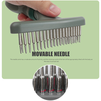 Peigne à poils de chat à Double étage, brosse pour chien, râteau de toilettage pour animaux de compagnie, vente en gros