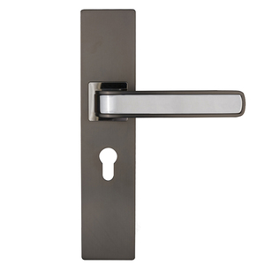Juego <span class=keywords><strong>de</strong></span> Manijas <span class=keywords><strong>de</strong></span> Puerta <span class=keywords><strong>de</strong></span> Aleación <span class=keywords><strong>de</strong></span> Zinc Gris Cromado <span class=keywords><strong>de</strong></span> Alta Calidad, Cerradura Moderna para Entrada Principal Interior, Poignée <span class=keywords><strong>de</strong></span> Porte - Product Image 3