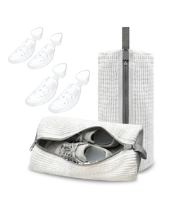 White Reusable Storage Laundry <b>Bag</b> Sneakers Trainers Tennis Shoes Unstain <b>Cleaner</b> Washer Dryer Shoe Washing Machine Kit - Product Image 1