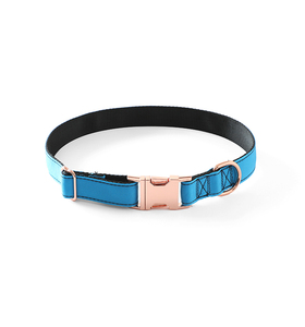 Collares de nailon impermeables para mascotas, accesorios de oro rosa, hebilla de Metal personalizada, conjunto de correa grande, <span class=keywords><strong>Collar</strong></span> de lujo para perros, venta al por mayor - Product Image 5