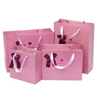 Benutzer definierte Logo Luxus kleine Geschenkt üten Recycelbare Kunst papier Einkaufstasche mit Seil griff für Schmuck Armbanduhr