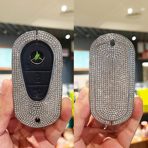 Housse de porte-clé<span class=keywords><strong>s</strong></span> pour Mercedes Benz porte-clé<span class=keywords><strong>s</strong></span> housse avec porte-clé<span class=keywords><strong>s</strong></span> diamant coque de clé de voiture - Product Image 2