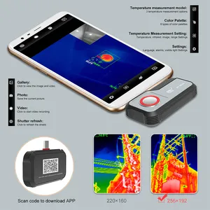 Caméra thermique infrarouge professionnelle pour téléphone Android, type USB C, résolution 256x192 - Product Image 6