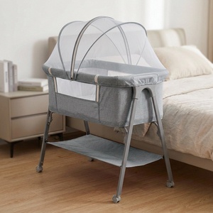 Lit de bébé portable et pliable, berceau multifonctionnel pour nouveau-nés, lit à bascule apaisant - Product Image 2