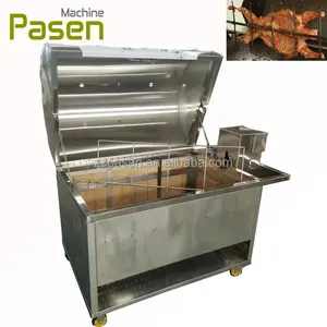 Restaurant Stainless Steel Vertical Gas Grill Electric Bbq Grill 4 & 6 Skewer Rotisserie Grill Charcoal Spin Roast Chicken Oven