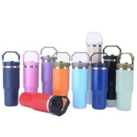 Gobelet isotherme en acier inoxydable de 20 oz et 30 oz avec couvercle, tasse de voyage isolée, tasse à café en acier inoxydable