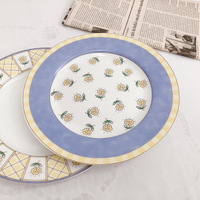 Klein chrysanthemum keramiek bord Europees design rond dessert- & fruitbord voor taart en biefstuk