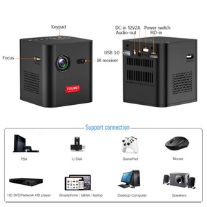Mini Proyector Portátil C1000 DLP Ultra HD 1080P Compatible con Transmisión Inalámbrica para Películas en Interiores/Exteriores - Product Image 5