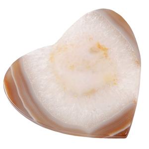 Sous-verres en agate naturelle de haute qualité, cadeau, fabrication artisanale, sous-verres en pierre en forme de cœur pour les boissons, pierre naturelle, pierre précieuse, guérison - Product Image 1