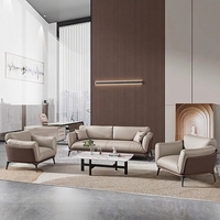 Canapé-lit modulaire de luxe moderne en cuir synthétique de haute qualité, 3 pièces, idéal pour bureau, maison, appartement, école