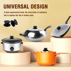 Silicone <b>Pan</b> Lid Holding <b>Handles</b>, Heat Resistant, Non-Slip <b>Handle</b> for Kitchen Cookware Lids and Covers - Product Image 6