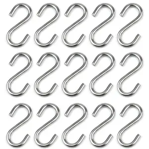 Hot Sale Factory Customized Stainless Steel S Hooks Zinc Plating Bedroom Clothing Hanging Hooks