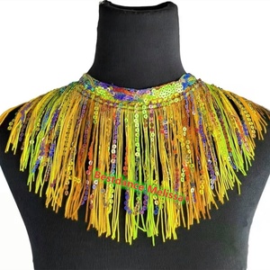 Bestdanse — <span class=keywords><strong>accessoire</strong></span> de Costume pour femmes, collier à franges, paillettes colorées, ras du cou, 1920s - Product Image 6