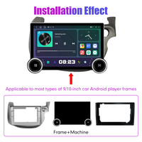11.8 inci berlian tombol ganda 2K QLED layar 2 Din Radio mobil Android untuk Honda Fit 2007-2014 RHD Stereo mobil Android