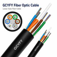 Câble optique extérieur non métallique en FRP, micro-câble soufflé à l'air à tube lâche, multibrins, GCYFY G652D, 48, 96, 144 fibres