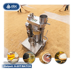 Équipement de pressage d'huile à cylindre à piston pour l'expulsion de l'huile de colza, de soja et de lin avec un support complet en laboratoire et à petite échelle - Product Image 1