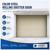 Porte à enroulement électrique industrielle antivol YIzhou en acier coloré, épaisseur 0,5-1 mm, porte automatique à levage, utilisation en entrepôt