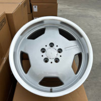 Rueda de Aleación para Automóvil de Pasajeros con Diseño Cóncavo Flow Forming, Mercedes-C63 W124 W126, 17-19 Pulgadas, 5x112, Acabado Plateado Escalonado