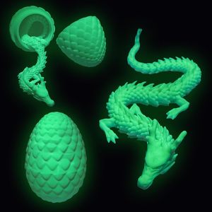 Figurine de collection éducative en plastique imprimée en 3D, œuf de dragon chinois, créature mythique, thème animal, jouet cadeau - Product Image 2
