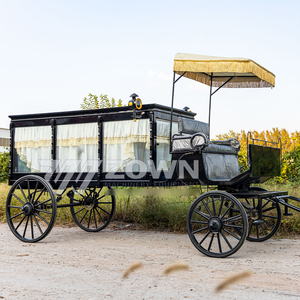 Funeral Hearse Hot Selling White Classic Electric Funeral Limousine Hearse Van <b>Coach</b> 4 Wheels ZOWN Brand - Product Image 4