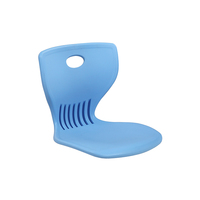 Panneau en plastique PP multicolore moderne de couleur fixe pour chaises de bureau empilables en fer et en métal