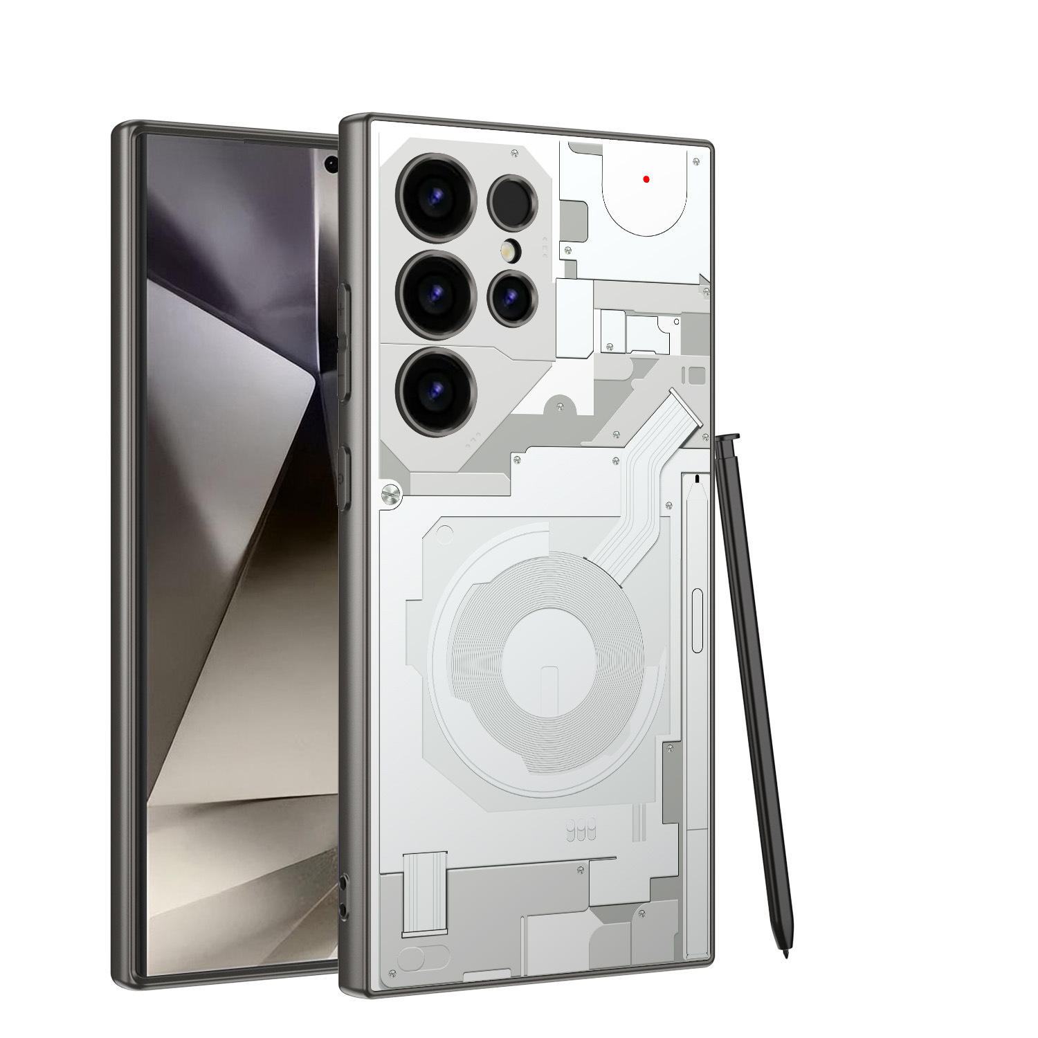 [Noir] Titane blanc-circuit