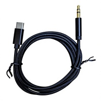 Nouveau câble audio en nylon PVC à bas prix, USB Type-C vers 3,5 mm AUX pour HDTV, écouteurs, haut-parleurs et téléphones mobiles