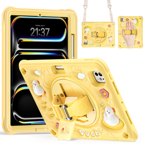 Funda Protectora para Tablet con Diseño de Patito, Anti-Caídas y Resistente a Impactos, Protección Completa para iPad <span class=keywords><strong>Pro</strong></span> 11 2024 <span class=keywords><strong>M4</strong></span> A2836/A2837/A3006 - Product Image 1