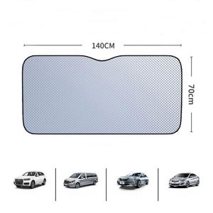 Front <b>Window</b> Visor Shield Aluminum Foil Insulation Windshield Cover Sun <b>Shade</b> Summer Cool for Car - Product Image 3