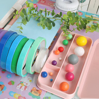 Jouets anti-stress tendance Tik Tok : Balles Diang et ruban adhésif décompression arc-en-ciel pour soulager le stress