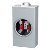 Boîtier de compteur électrique 200A, base carrée, 4, 5 ou 7 mâchoires, 200 ampères, avec ou sans anneau, pour montage en surface ou souterrain