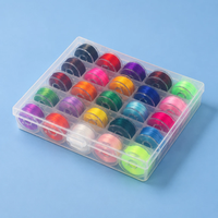 Kit de 25 fils élastiques plats en cristal colorés pour bracelets perlés DIY, kit de cordons extensibles durables pour la fabrication de bijoux
