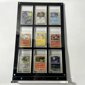 แท่นโชว์การ์ดสะสมแบบใสสีดำสั่งทำจากโรงงาน 9 ช่อง สำหรับ TCG - Product Image 3