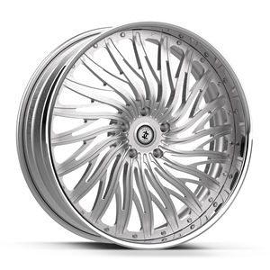 Neue Premium Zweiteilige Geschmiedete Cyclone Mehrspeichen-Felgen mit <span class=keywords><strong>Elektro</strong></span>-Optik Blauem Rand und Schwarzem Aluminium 5x120 Hochleistungs-Camaro SS - Product Image 5