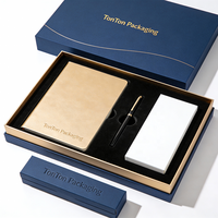 Boîte magnétique personnalisée et boîte cadeau bleue pour cadeau promotionnel, papier bleu élégant
