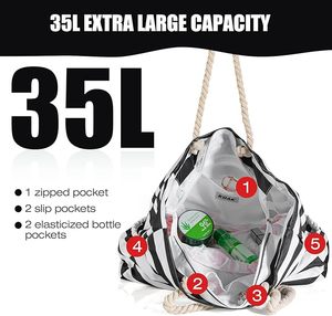 Muestra Gratuita, Bolsas de Playa Grandes de Lona Amarilla con Flecos, Impermeables, para Mujer, Verano, Venta al Por Mayor - Product Image 4