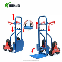 Chariot pliant robuste pour escaliers, chariot de manutention pliant haute résistance, en promotion