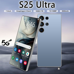 Último Modelo de Teléfono S25 5G, Pantalla Grande de 7.3 Pulgadas y 90 Hz, Cámara HD de 72MP+108MP, Carga Rápida de 8000 mAh, Doble SIM, Desbloqueo Facial y por Huella Dactilar - Product Image 3