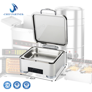 Équipement de restauration de haute qualité 5,5 L, 100 W-300 W, style carré court, réchaud à nourriture sans <span class=keywords><strong>eau</strong></span>, réchaud à <span class=keywords><strong>buffet</strong></span> pour hôtels - Product Image 1