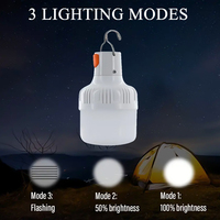 Haute puissance Rechargeable LED Camping lumière Portable suspendu ampoule d'urgence extérieure pour tente randonnée pêche