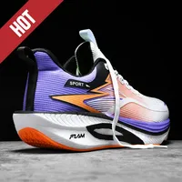 Chaussures de sport pour hommes et femmes, baskets de course à lacets, légères, respirantes et confortables, pour marathon, athlétisme en plein air, jogging