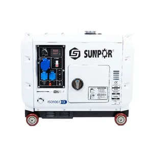 Easy to operate small air cooled portable silent diesel generator for remote areas construction site