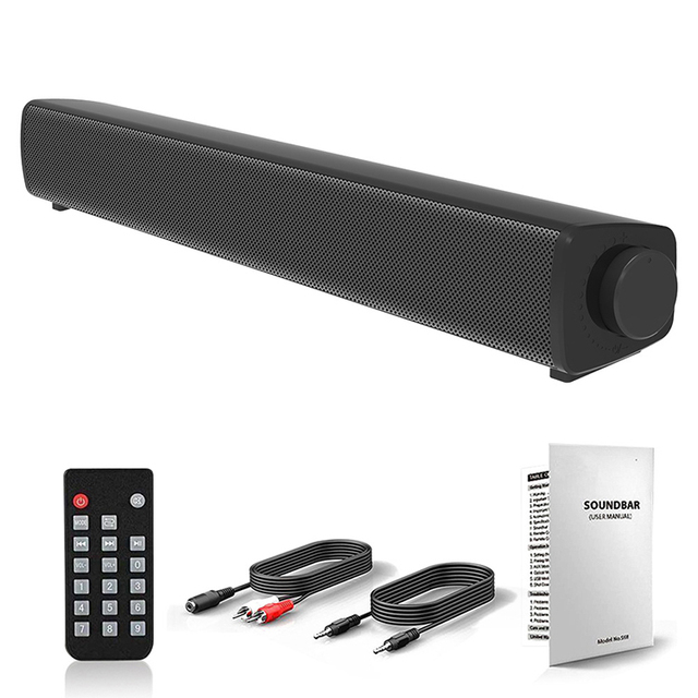 New High Quality 2200mAh Sound Bar Speaker TV Theater Sound Bar With Subwoofer Speaker