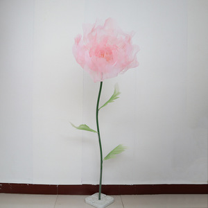 Grandi simulate di peonie fiori di nozze artificiali composizioni floreali di garza per la guida stradale vetrine di san valentino - Product Image 3